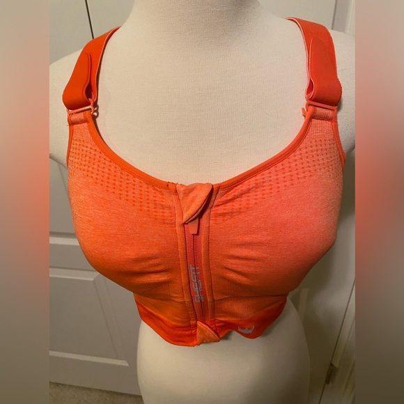 SheFit Low Impact Sports Bra Blaze Orange - Picture 2 of 6